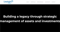 Desktop Screenshot of limelightcapital.com